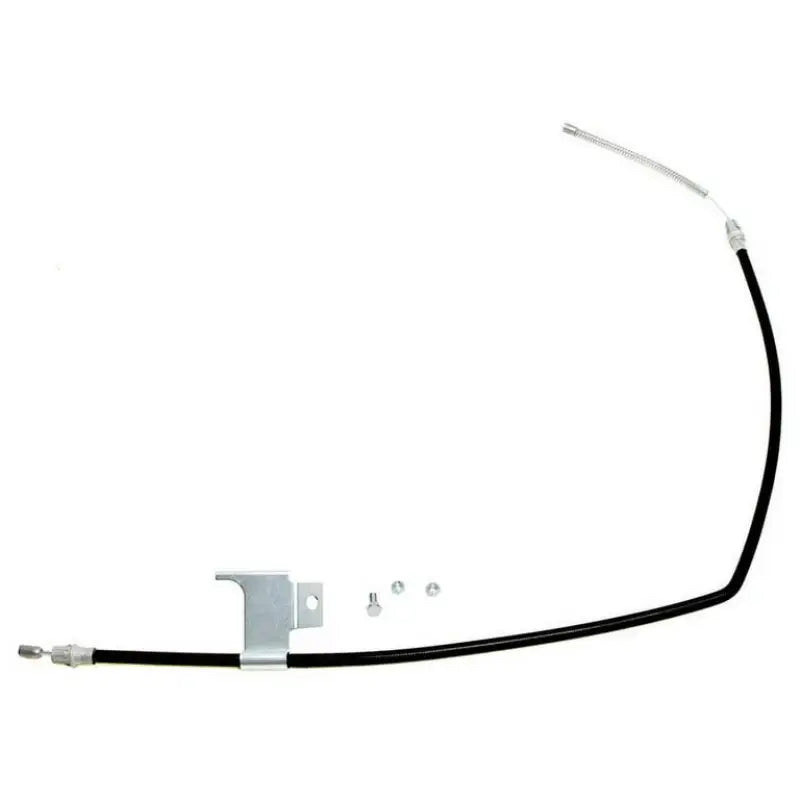 Black Raybestos brake cable BC94373 with mounting hardware for easy install