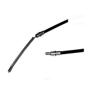 Flexible black BC94576 Raybestos Brake cable with coiled metal end for easy installation