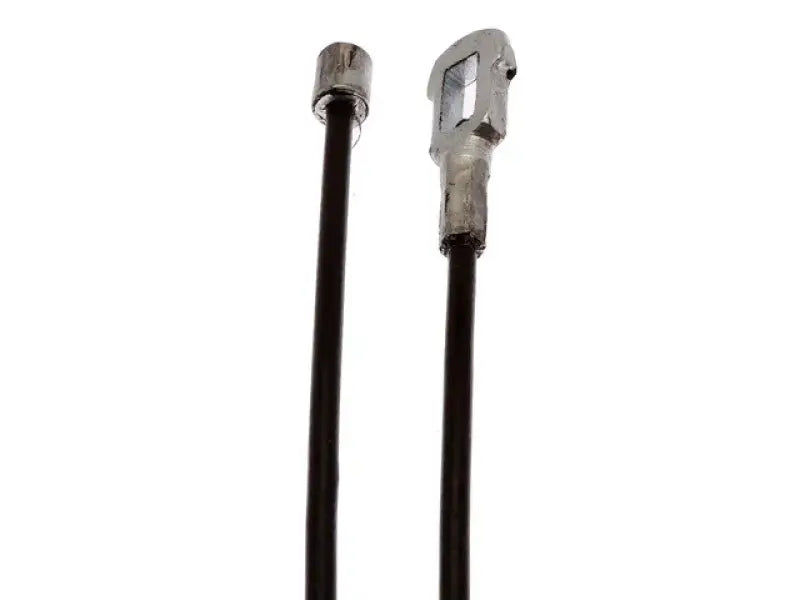 Black parking brake cable with metal ends for BC97600 Raybestos parking brake system