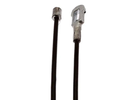Black parking brake cable with metal ends for BC97600 Raybestos parking brake system