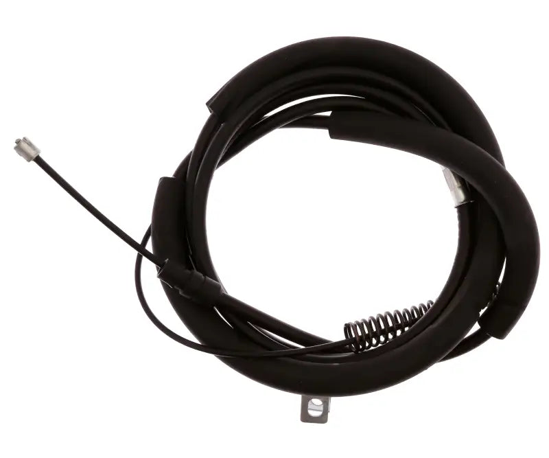Black parking brake cable with spring for BC97600 Raybestos Parking Brake Cable