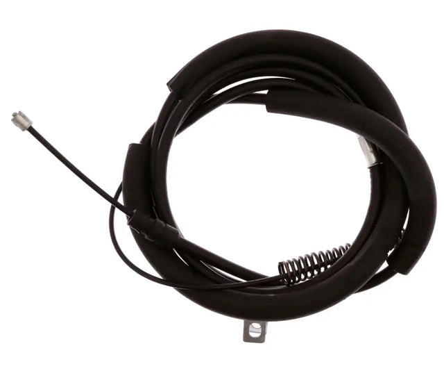 Black parking brake cable with spring for BC97600 Raybestos Parking Brake Cable