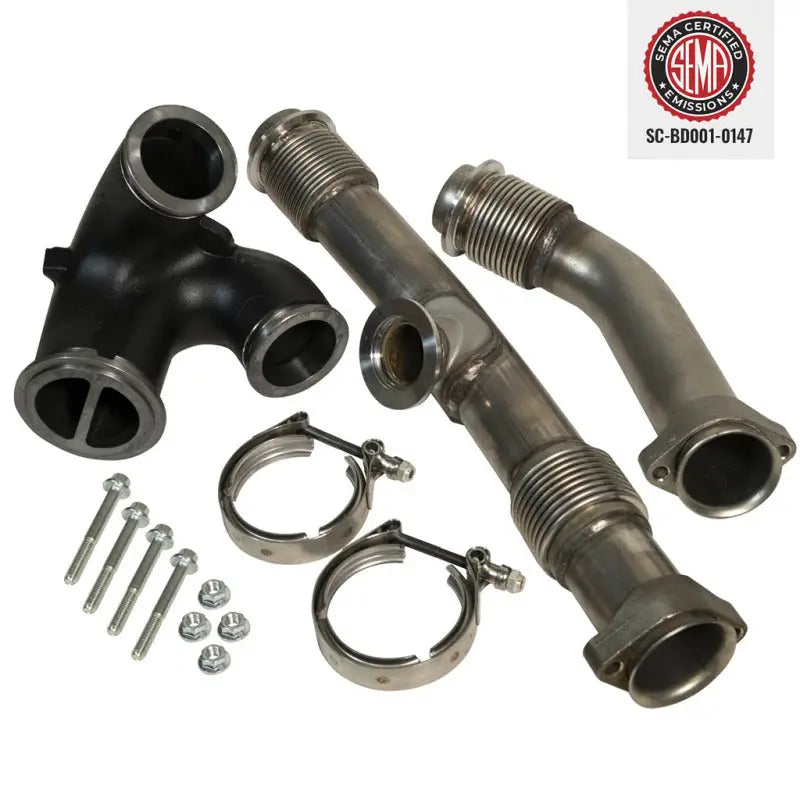 BD Diesel 1043918 BD Diesel UpPipe Kit - Ford 2004.5-2007 6.0L Powerstroke w/EGR Connector - 1043918