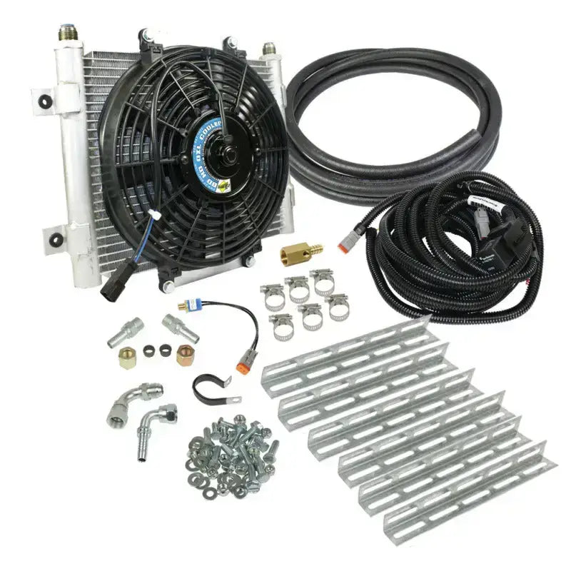 BD Diesel Xtruded Trans Oil Cooler - 1/2 inch Lines - Truck & Automotive