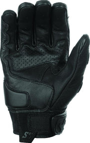 Speed and Strength 892330 Speed and Strength Twist of Fate Leather Gloves Black - Small - 892330