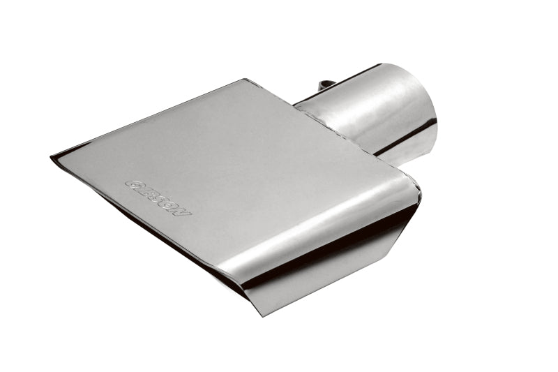 Gibson 500432 Gibson Rectangle Sport Tip - Center - 6x2.75in OD/2.5in Inlet/9.5in Length - Stainless