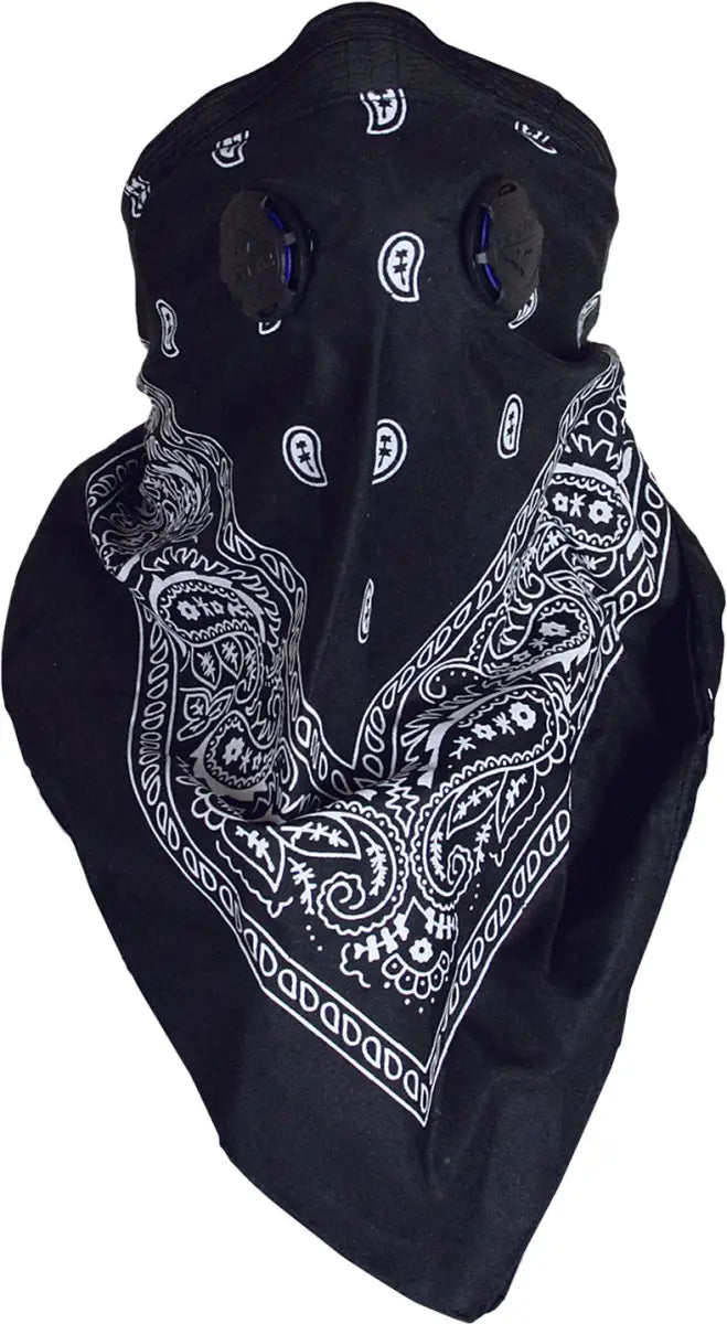 BDMBLK Dust Mask Bandanna Black 