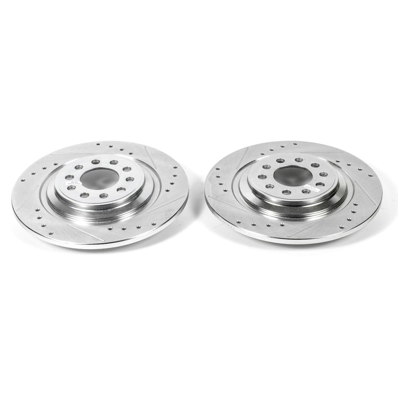 PowerStop AR83088XPR Power Stop 14-19 Jeep Cherokee Rear Evolution Drilled & Slotted Rotors - Pair