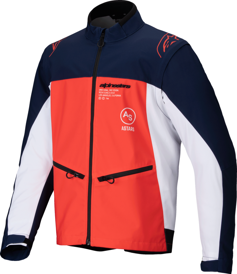 Lite Dura Softshell Jacket Navy/Hot Orange/White Sm