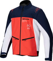 Lite Dura Softshell Jacket Navy/Hot Orange/White Sm