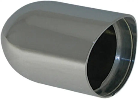 Chrome-plated metal end cap for BE550M11 Bullet Housing, fits speedometer tachometer bullet