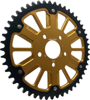 Supersprox Stealth 51T Rear Sprockets RST-7080:51-Gold - Gold Black Sprocket Alum Car Steel Teeth RST-7080:51-GLD