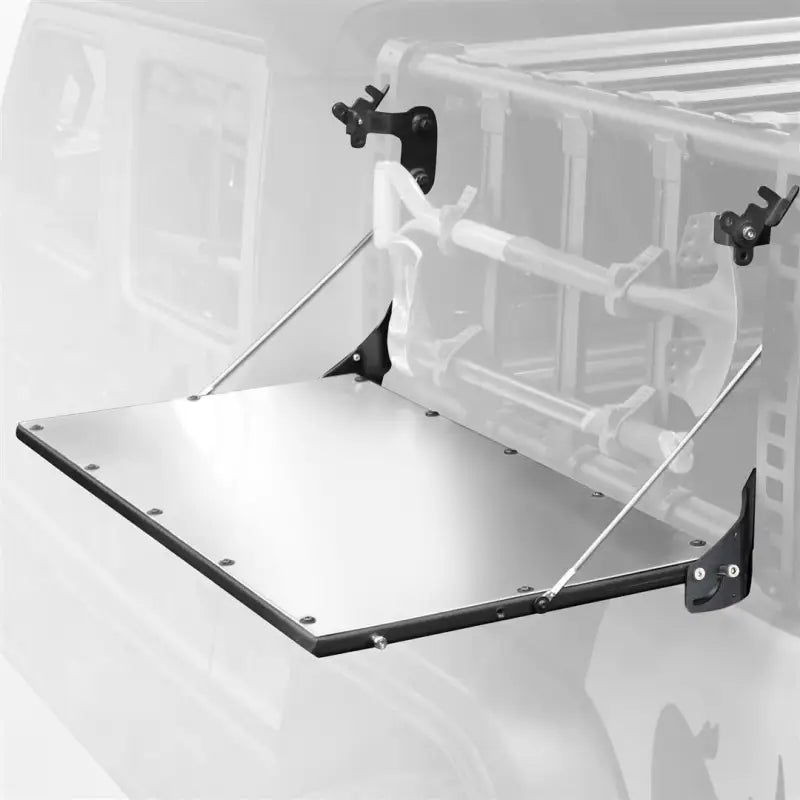 Bed Cargo Rack Side Rail Panel Mounts To Overland Xtreme Racks; Fold Down; 200 Pound Capacity; Black; Steel - Truck &