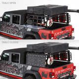 Bed Cargo Rack Side Rail Panel Mounts To Overland Xtreme Racks; Fold Down; 200 Pound Capacity; Black; Steel - Truck &