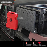 Bed Cargo Rack Side Rail Panel Mounts To Overland Xtreme Racks; Fold Down; 200 Pound Capacity; Black; Steel - Truck &