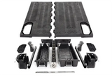 Black truck bed storage system with high load capacity and adjustable bed drawer design
