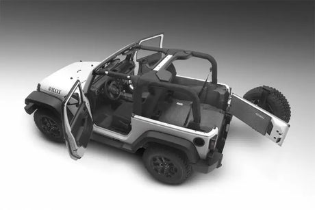 BedRug 07-10 Jeep JK 2Dr Rear 5pc Cargo Kit (Incl Tailgate & Tub Liner) - Truck Automotive
