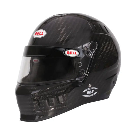 Black carbon fiber racing helmet Bell BR8 Air Carbon size 59 for top safety and style