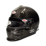 Black carbon fiber racing helmet from Bell GP3 Carbon series for high-speed safety