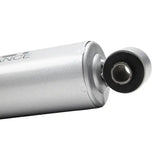 Silver shock absorber with black bushing for street performance on classic 4WD RAM 1500