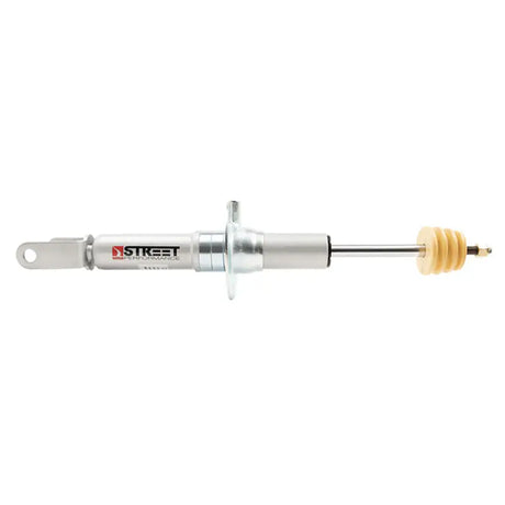 Silver shock absorber with yellow bump stop for classic 4WD street performance upgrade