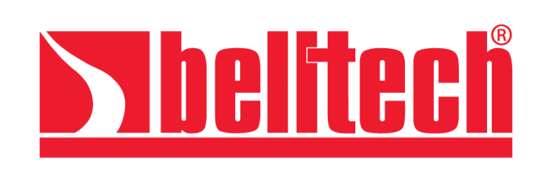 Red Beltech logo on street performance shock absorber for classic 4WD RAM trucks