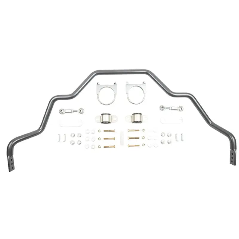 Gray sway bar with mounting hardware for Belltech anti-swaybars to reduce body roll