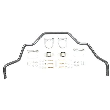 Gray sway bar with mounting hardware for Belltech anti-swaybars to reduce body roll