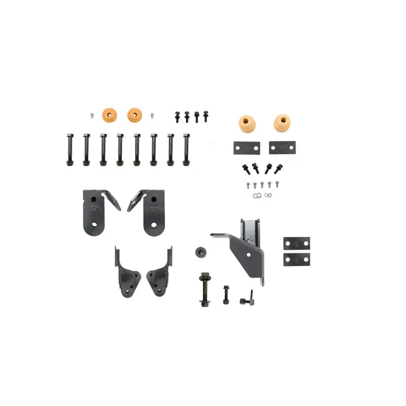Automotive suspension lift kit components for Belltech 2019+ Ram 1500 with street performance shocks