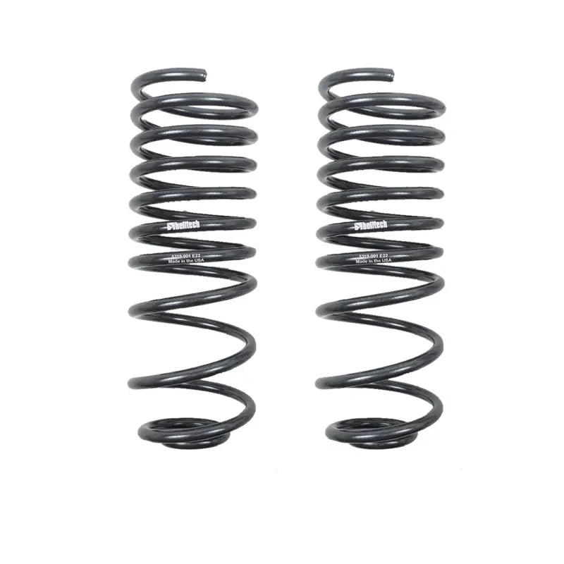 Black coil springs for Belltech 2019+ Ram 1500 lowering kit with street performance shocks