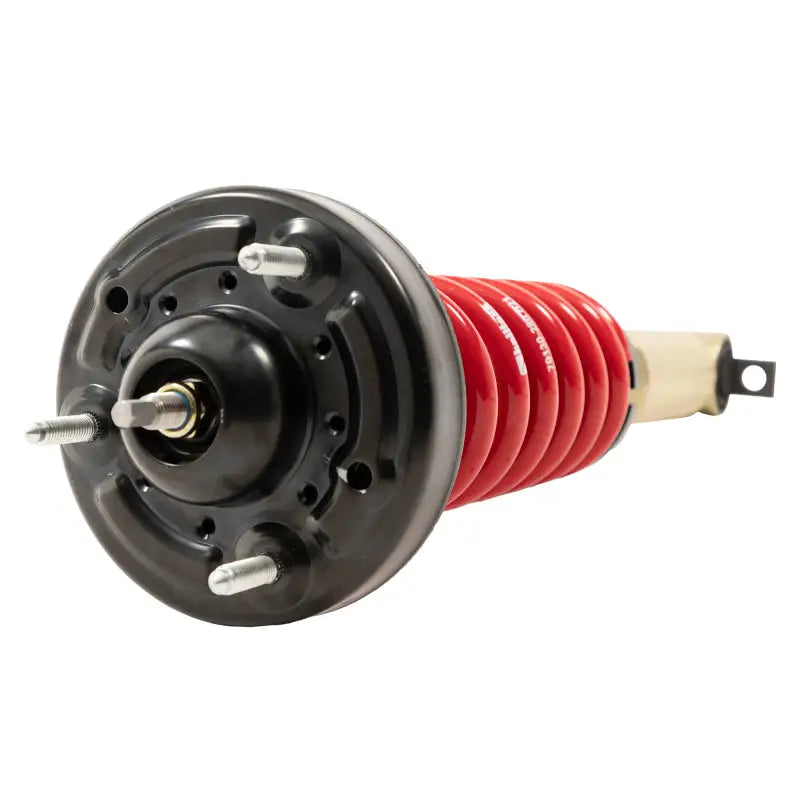 Red coilover shock absorber from Belltech leveling coilover kit for Ford F-150