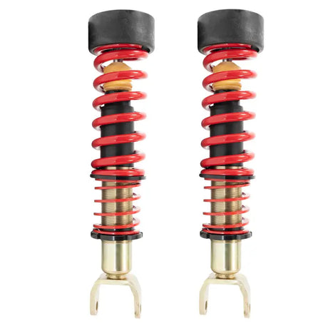 Two red Belltech coilover kits for 2019+ Ram 1500 2WD/4WD, upgrade your ride