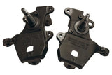 Black metal steering knuckles from Belltech drop spindle set for F-150 97-03 2WD