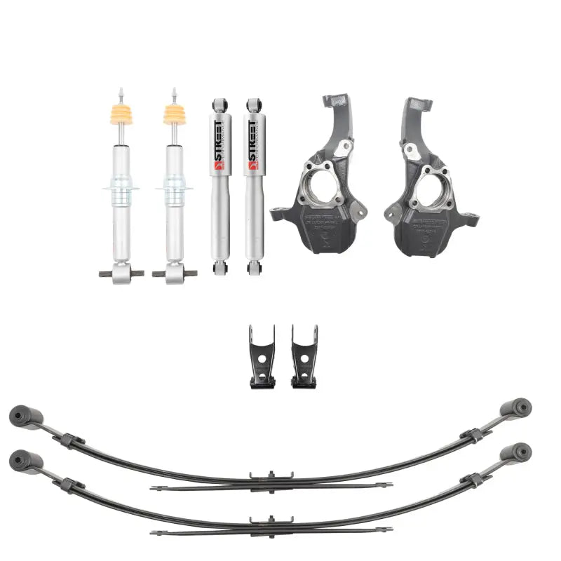 Belltech 350345SP Belltech LOWERING KIT 2019+ GM Silverado/Sierra 1500 2WD/4WD -2-4in F / -4in R w/ Street Perf Shocks