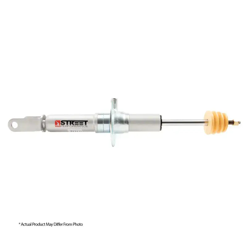 Belltech LOWERING AND LIFTING SHOCK for 2014+ Silverado/Sierra, -2inch to +2inch, Silver Adjustable Front Strut with Belltech and Street Performance branding.