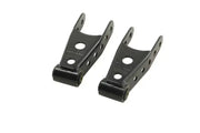 Belltech SHACKLE KIT for 2.5-inch Leaf Spring - sturdy, powder-coated heavy gauge steel with OEM quality vulcanized rubber bushings for a perfect fit.