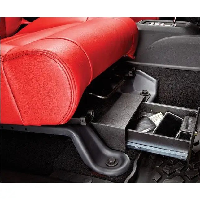 Bestop No Drill Install Under Seat Storage Unit 42640-01 - Lock Box JK