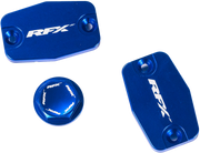 RFX Master Cylinder Covers Brakes FXRC 72300 99BU - Blue Reservoir Cap Kit Husq