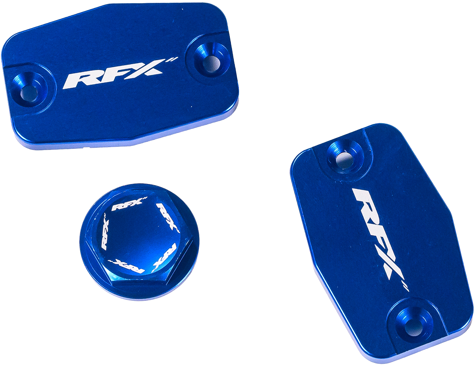 RFX Master Cylinder Covers Brakes FXRC 72300 99BU - Blue Reservoir Cap Kit Husq