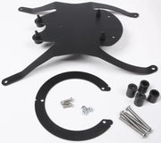 Black metal motorcycle luggage rack with mounting hardware for BF15 Tanklock Mount