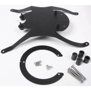 Black metal motorcycle luggage rack with mounting hardware for BF15 Tanklock Mount