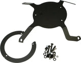 Black metal Tanklock Mount with mounting hardware for tanklock bag mounting on motorcycle
