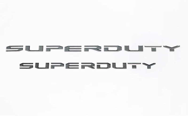 Putco 55553BPFD Putco 17-20 Ford SUPERDUTY Letters (Stamped/Black Platinum) Hood/Front - 55553BPFD