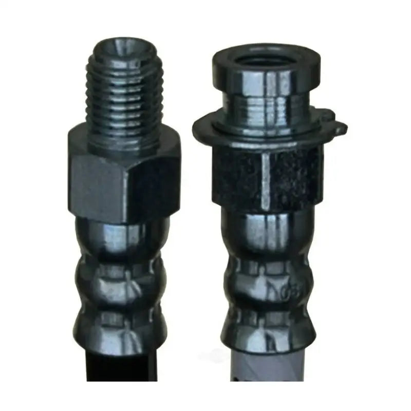 Two black brake hoses for BH13589 Raybestos Brake Hose replacement, durable Raybestos brake hose