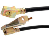 Black brake hose with metal fittings for BH381249 Raybestos Brake Hose replacement