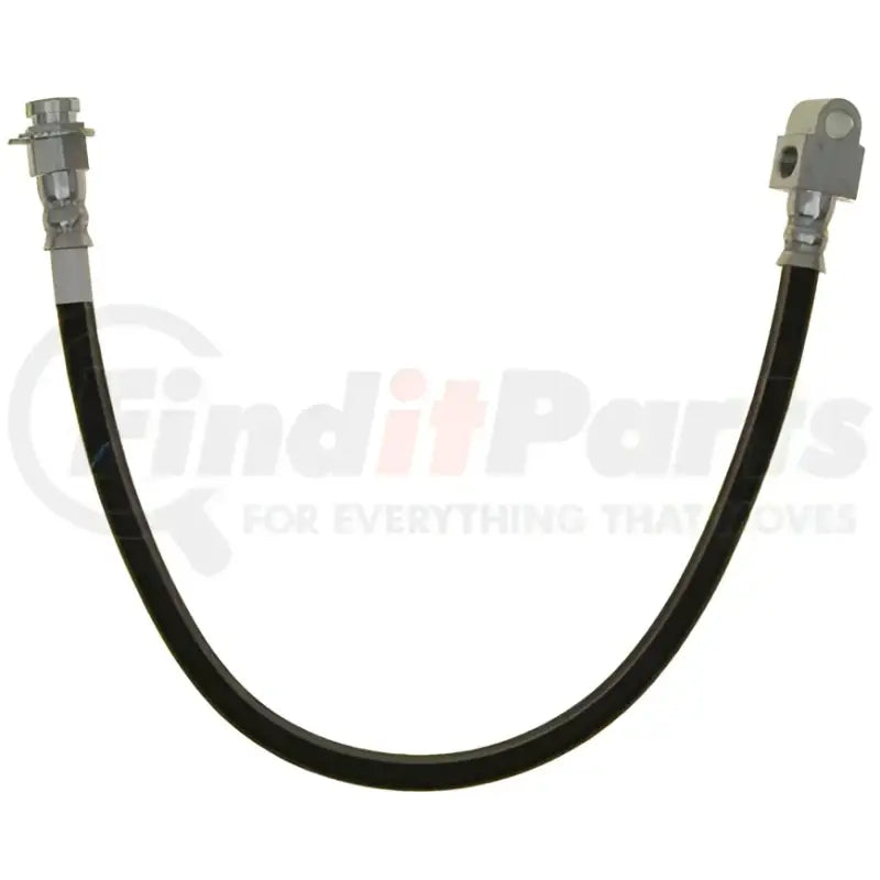 Black rubber brake hose with metal fittings for BH38129 Raybestos Hardware-Hydraulics