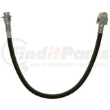 Black rubber brake hose with metal fittings for BH38129 Raybestos Hardware-Hydraulics