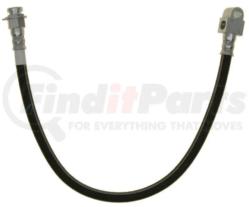 Black rubber brake hose from BH38129 Raybestos Hardware Hydraulics for optimal braking power