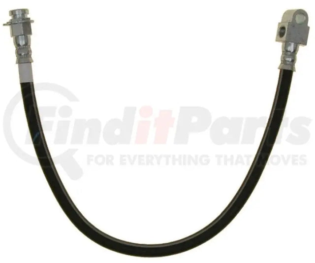 Black rubber brake hose from BH38129 Raybestos Hardware Hydraulics for optimal braking power