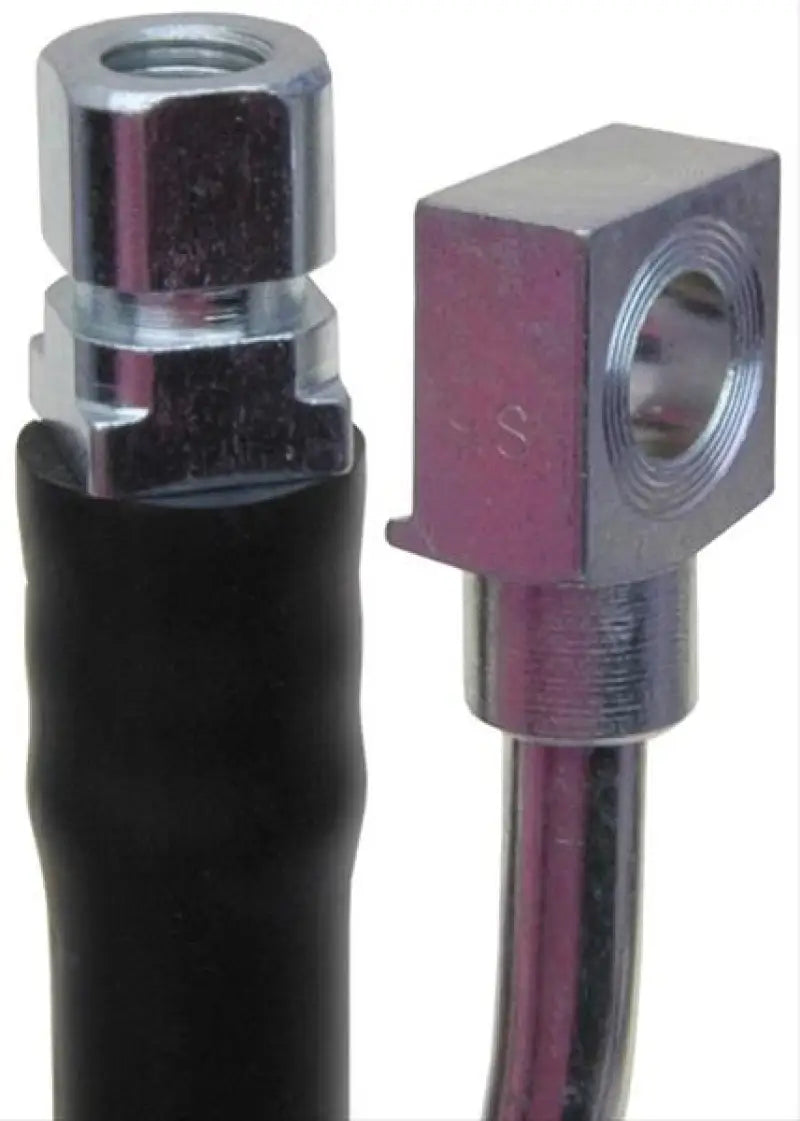 Hydraulic brake line assembly for BH383272 Raybestos Brake Hose showing brake hose setup